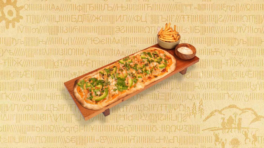 CHICKEN AND AVOCADO FLAT BREAD