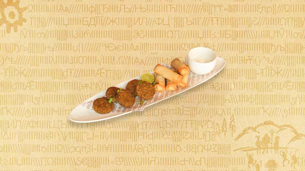 HERB Falafel AND CHEESE ROLL