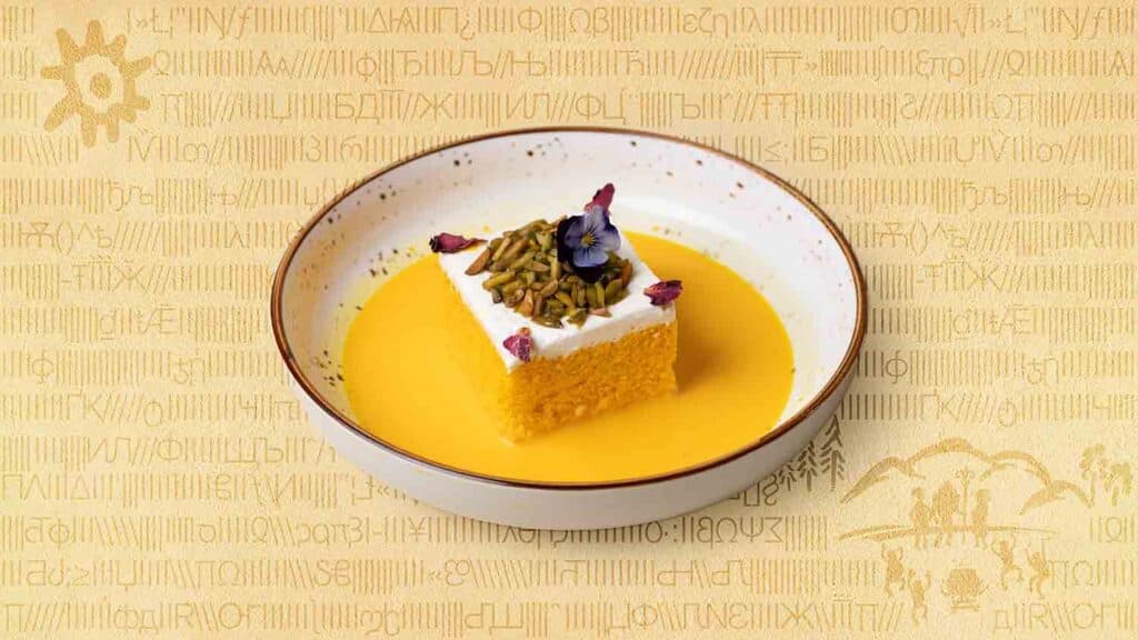 Saffron Milk Cake